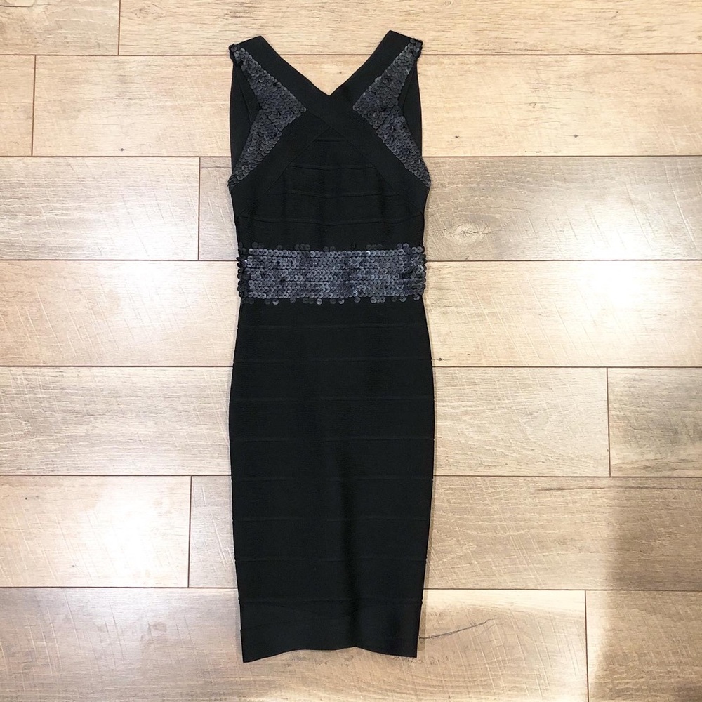 Herve Leger NWOT Black Bandage Dress